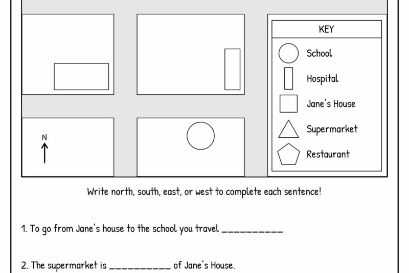 Printable Map Skills Worksheets Pdf