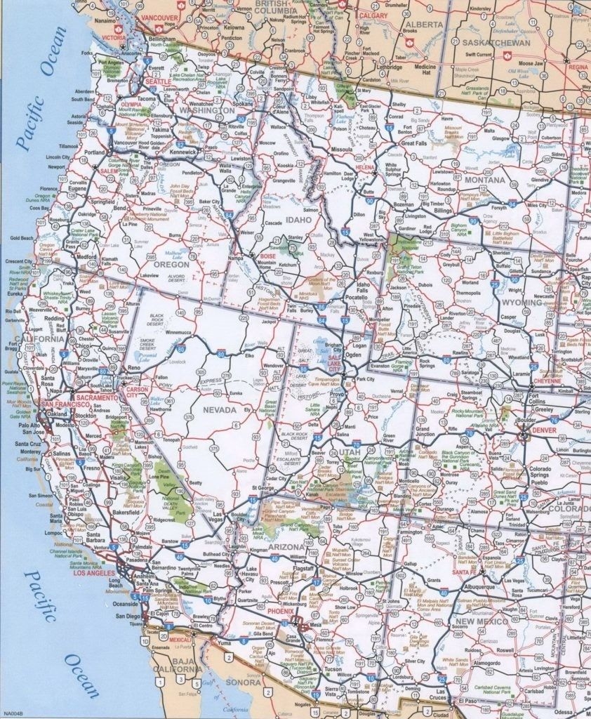 United States Road Map Printable