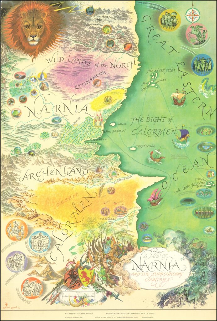 Map Of Narnia Printable Free Printable Maps