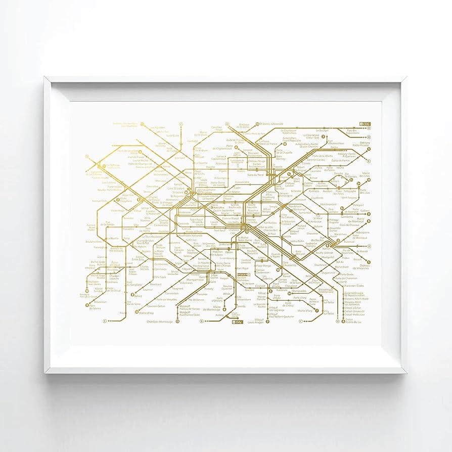 Printable Metro Map Of Paris