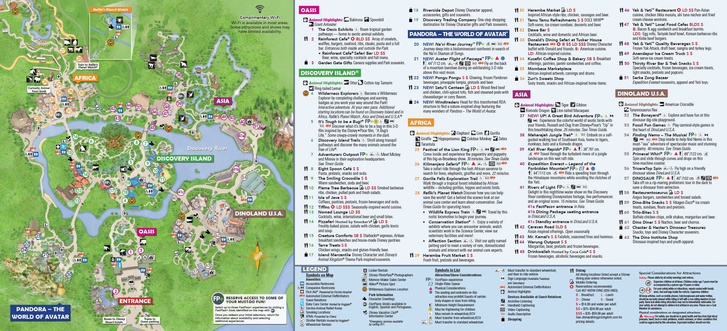 Printable Map Magic Kingdom