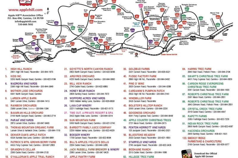 Apple Hill Printable Map