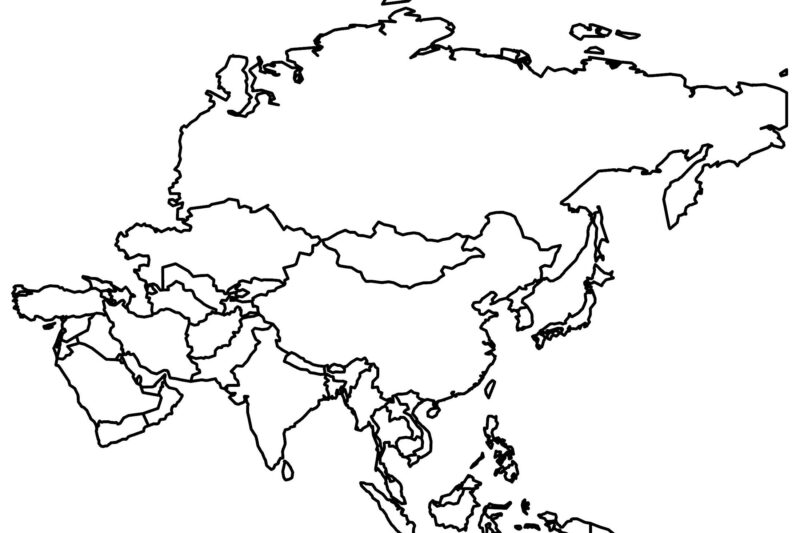 Free Printable Blank Maps Of Asia