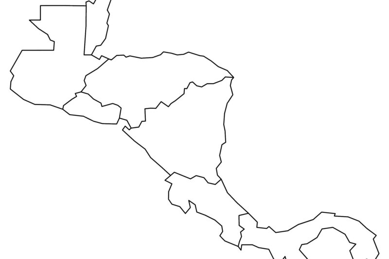 Map Of Central America Printable