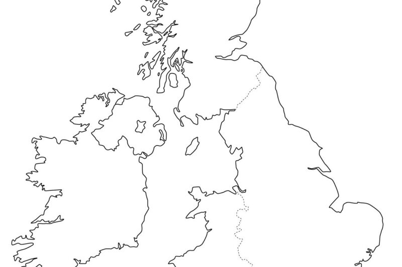 Blank Uk Map Printable Free