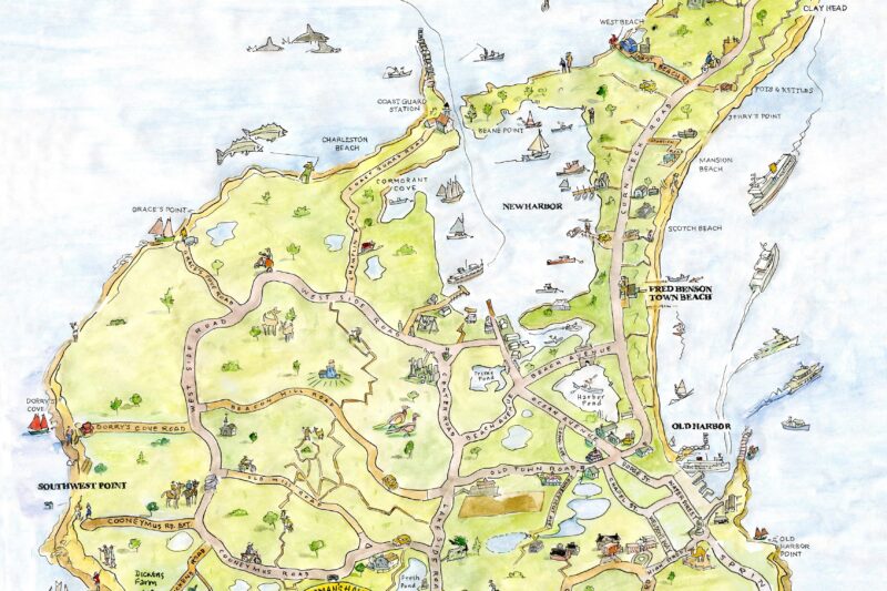 Block Island Map Printable