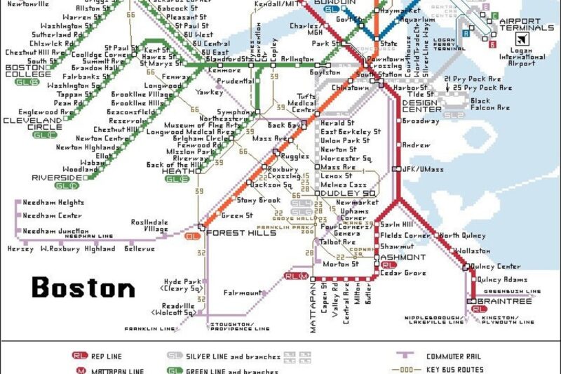 Boston Subway Map Printable