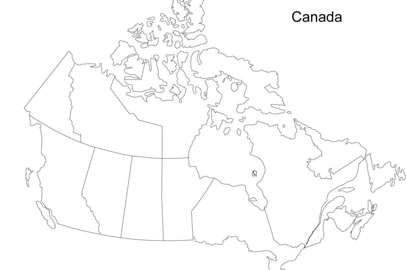 Free Printable Blank Maps Of Canada