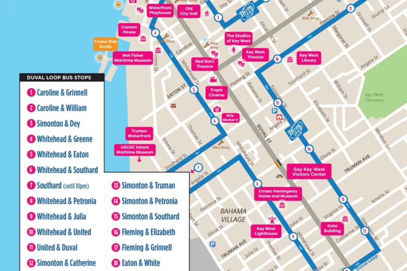 Printable Key West Walking Map