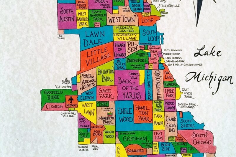 Map Of Chicago Neighborhoods Printable