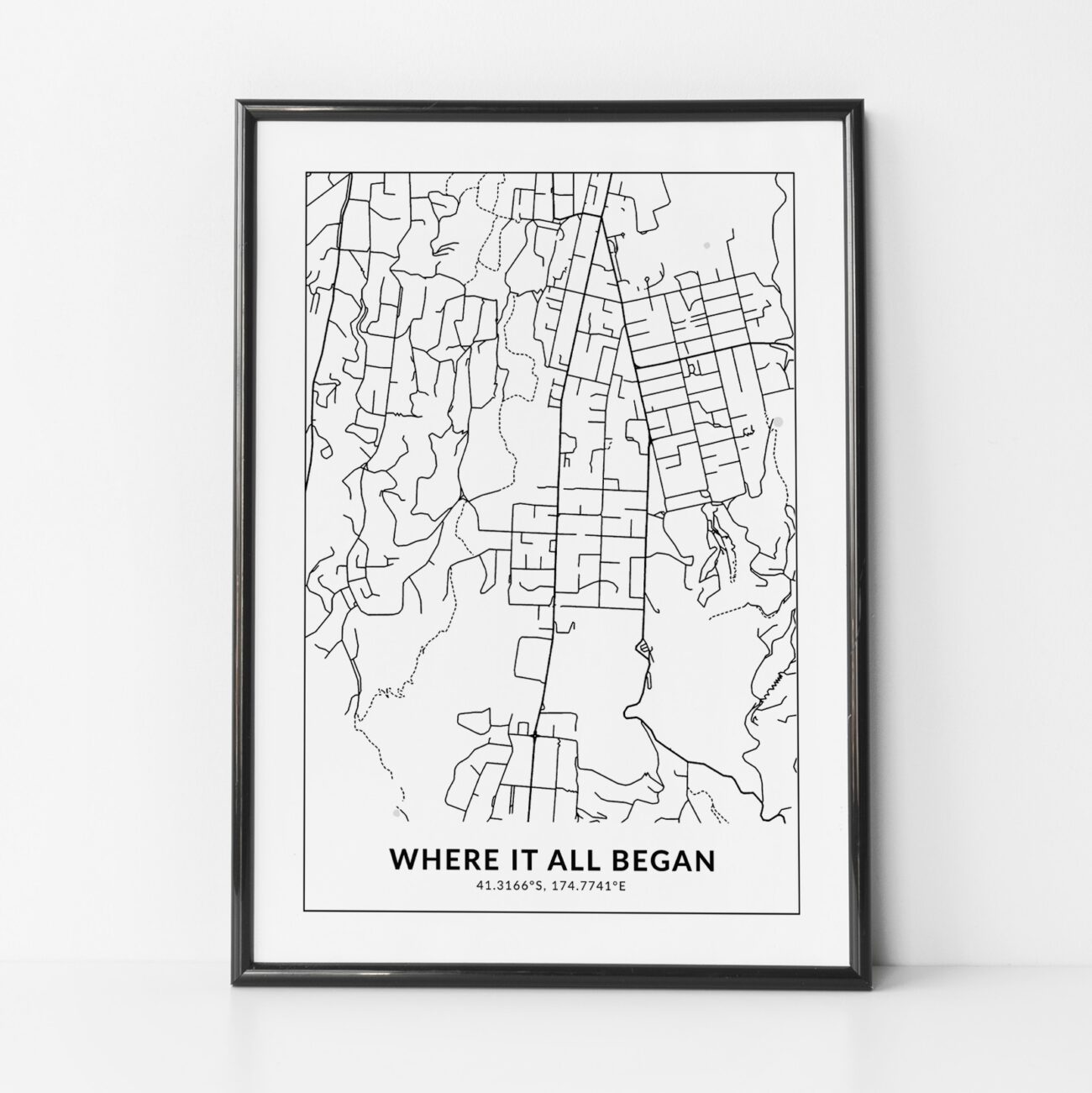 Custom Map Print Autumn Designs
