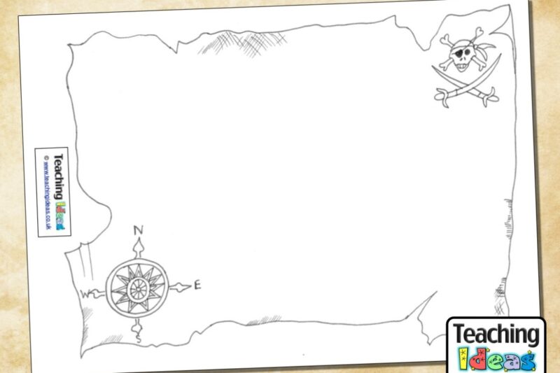 Blank Treasure Map Template Printable