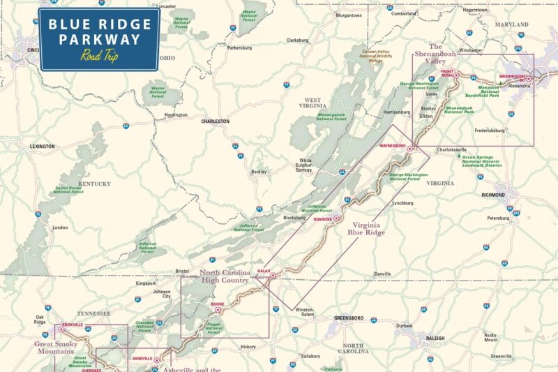 Blue Ridge Parkway Map Printable