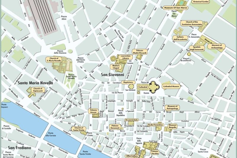 Florence City Map Printable