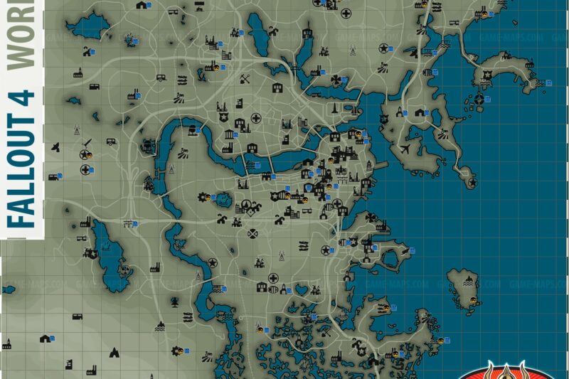 Fallout 4 Printable Map