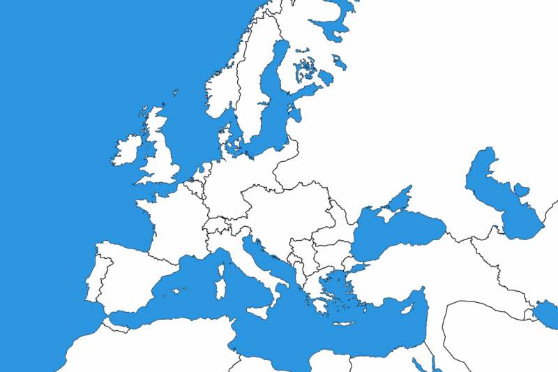 Outline Map Of Europe Printable
