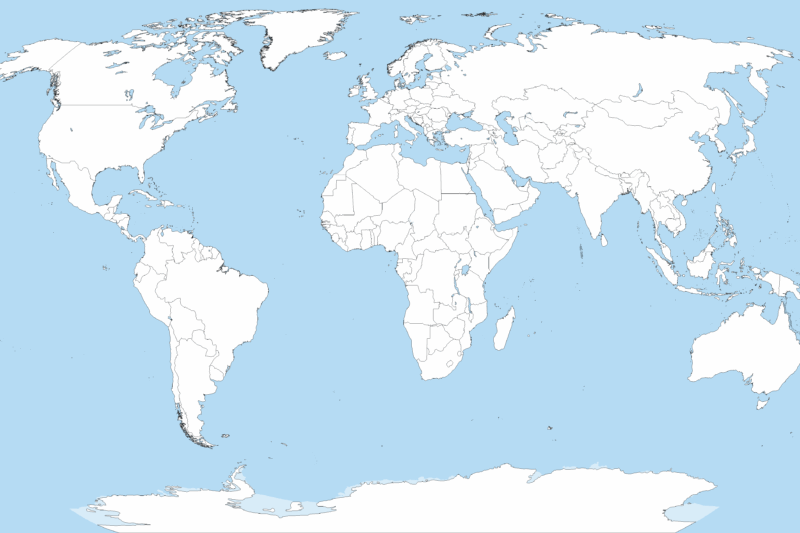 Blank World Map Printable