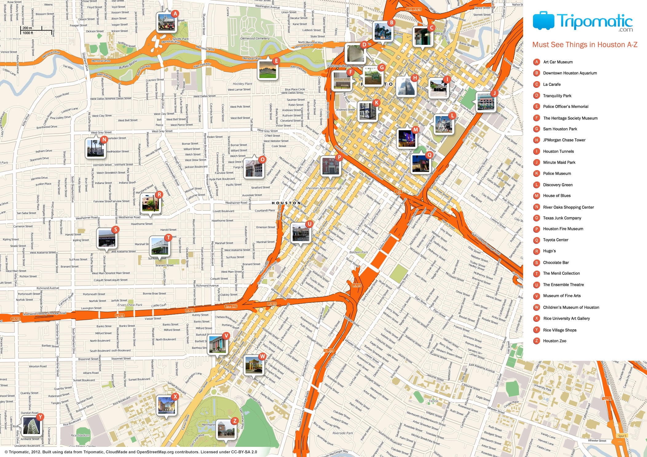 File Houston Printable Tourist Attractions Map jpg Wikimedia Commons