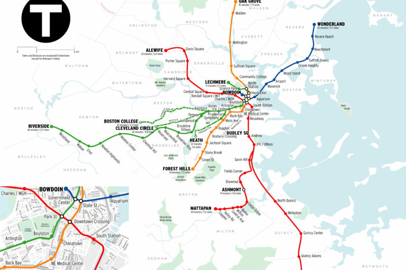 Boston T Map Printable