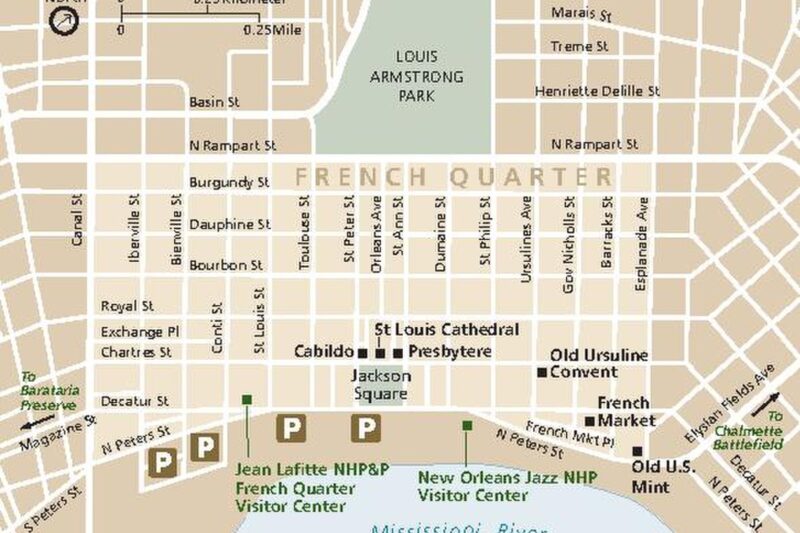 New Orleans French Quarter Map Printable