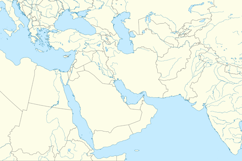 Middle East Map Printable