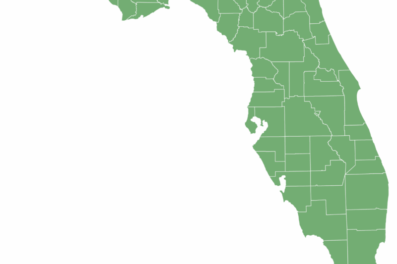 Free Printable Blank Map Of Florida
