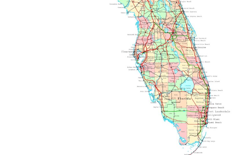 Printable Florida State Map