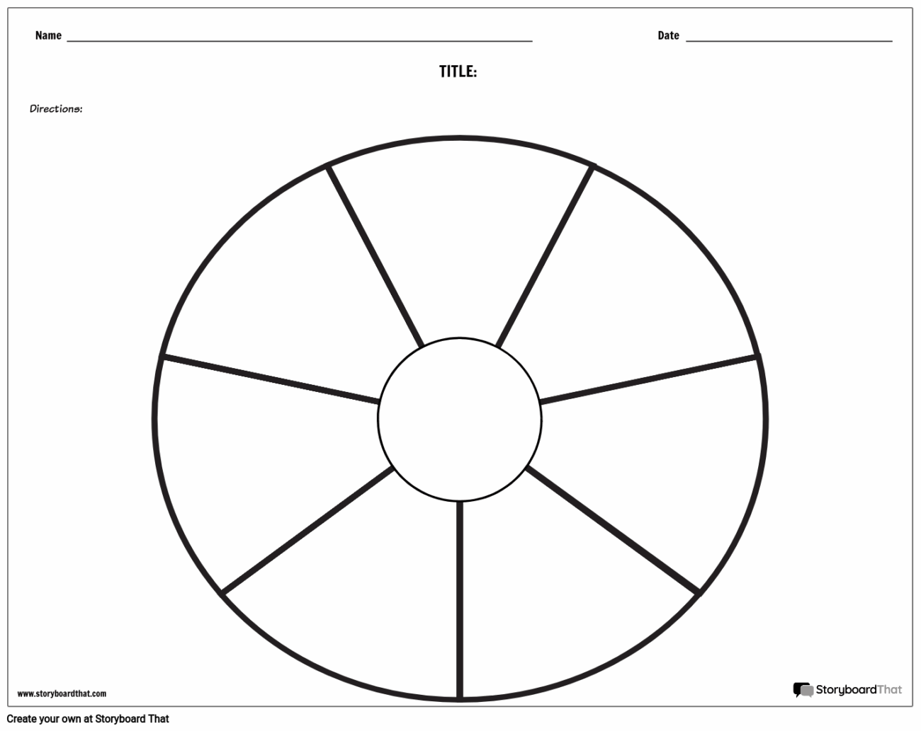 Free Circle Chart Templates Circle Graph Maker