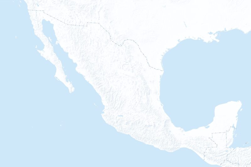 Free Printable Of Blank Mexico Map