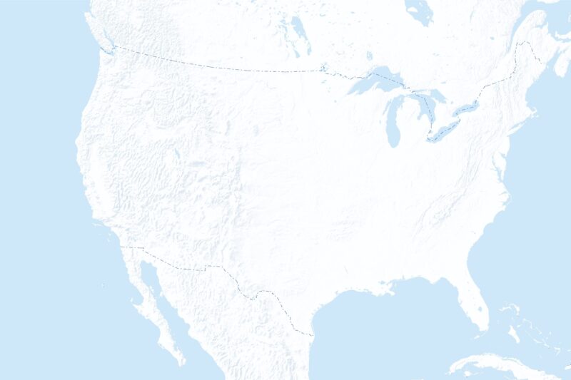 Blank Printable Map Of The Us