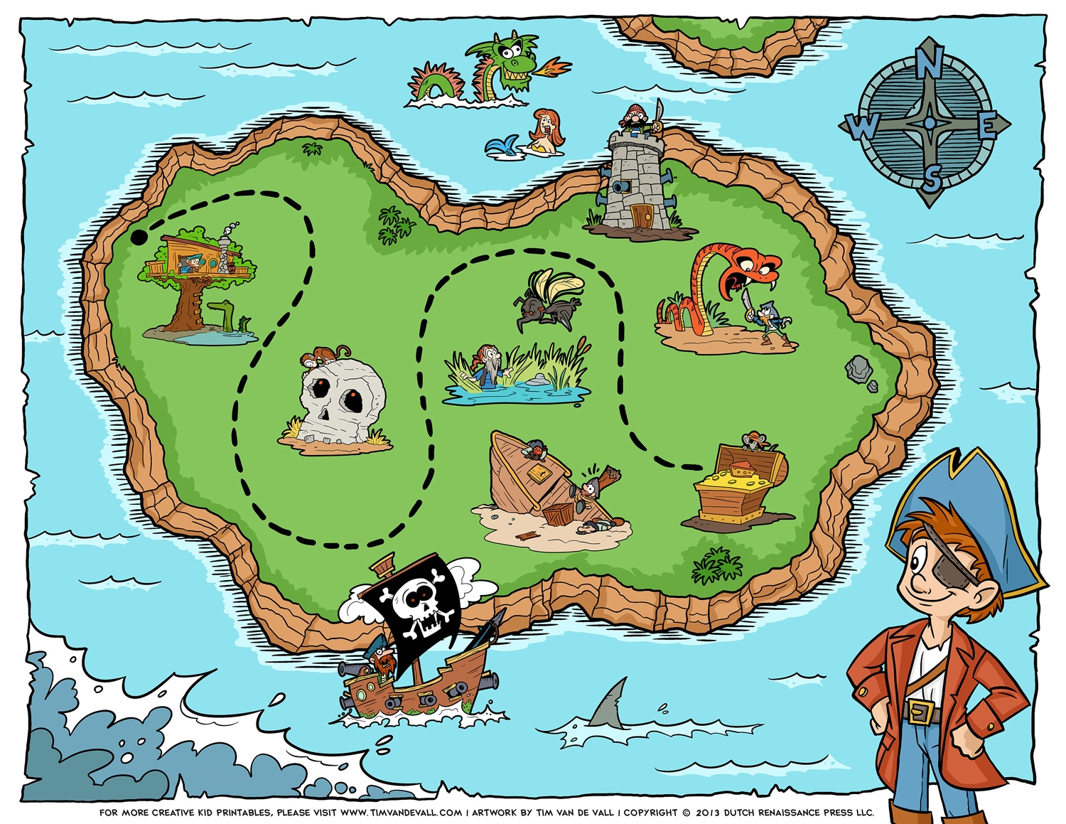 Free Printable Treasure Map Template