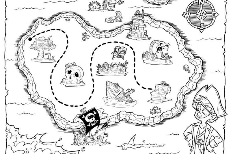 Printable Pirate Map Template