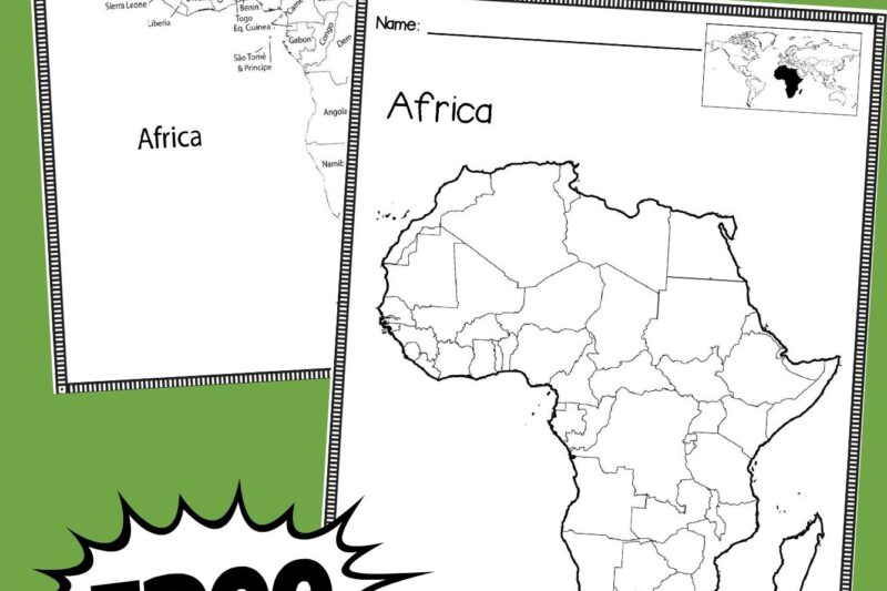 Free Printable Blank World Map Continents