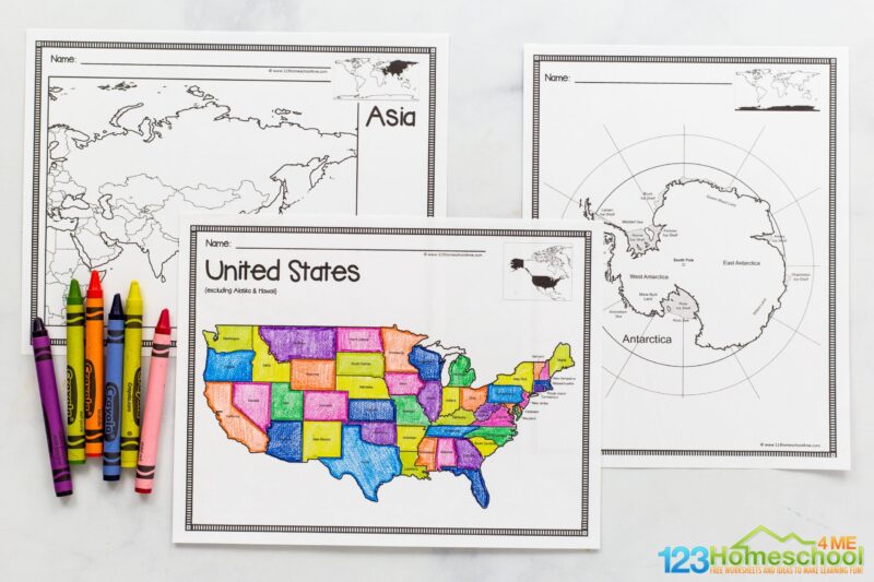Free Printable Maps Template