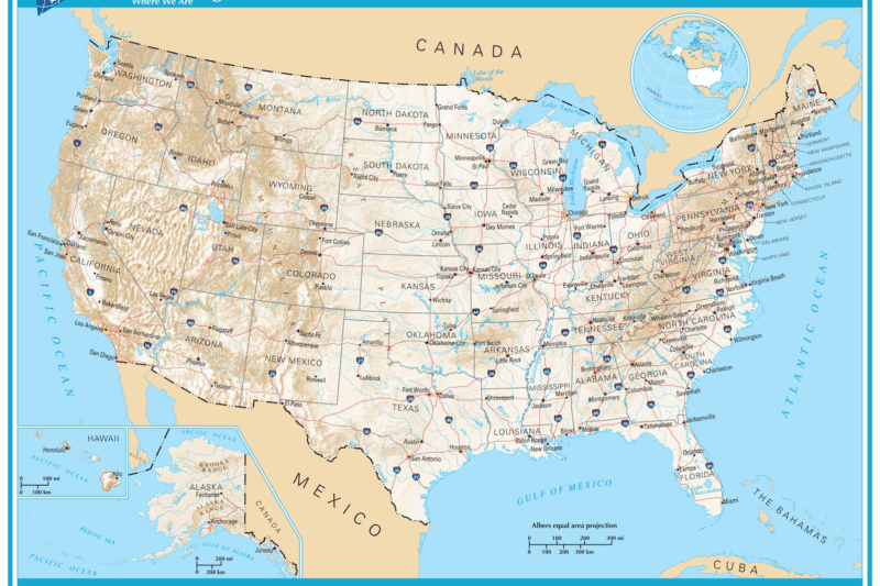 Printable Us Map Pdf Free Download