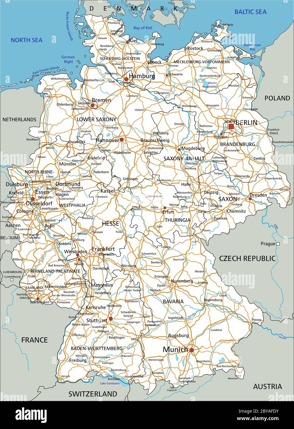 Germany Printable Map