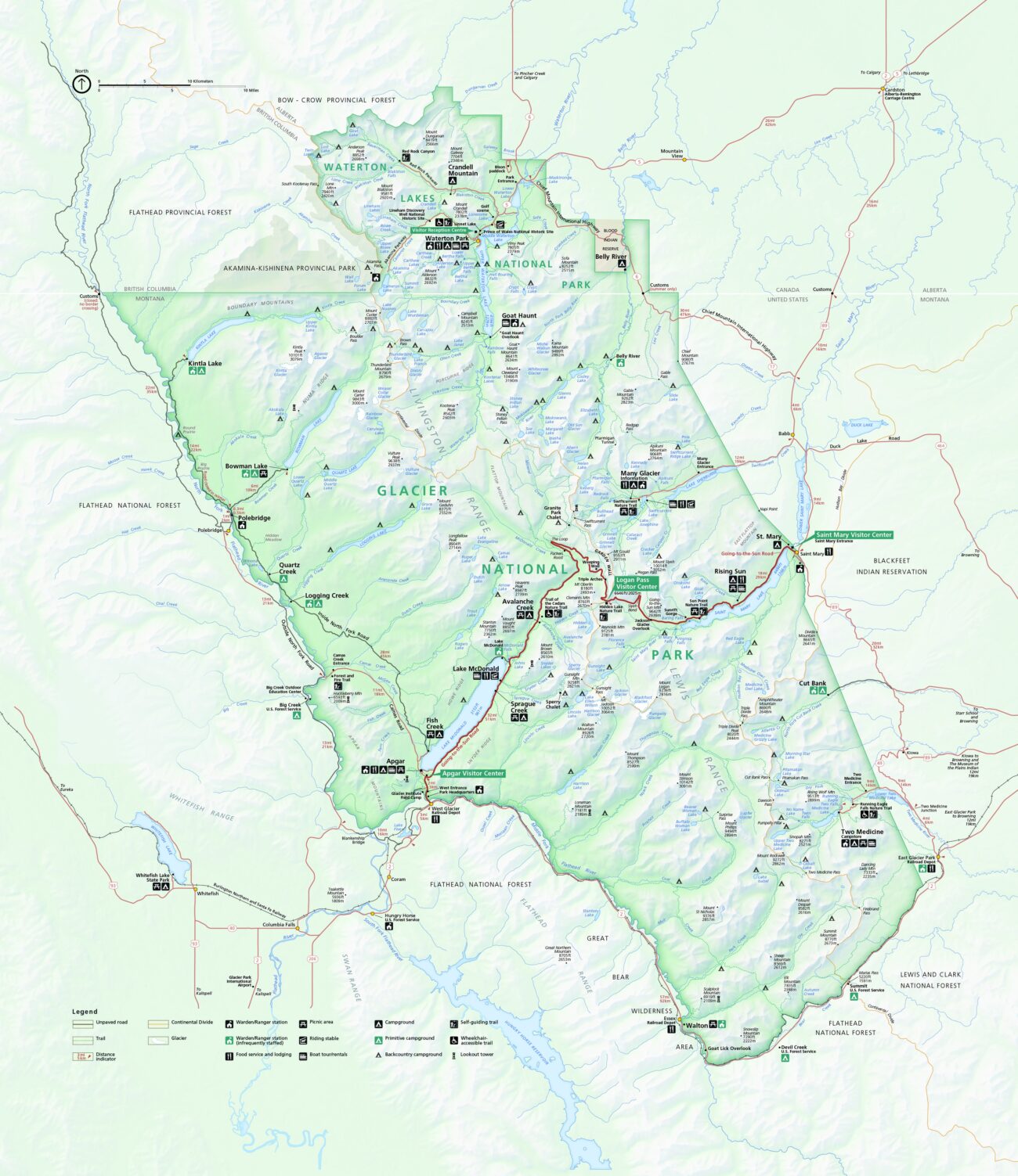 Glacier Maps NPMaps Just Free Maps Period