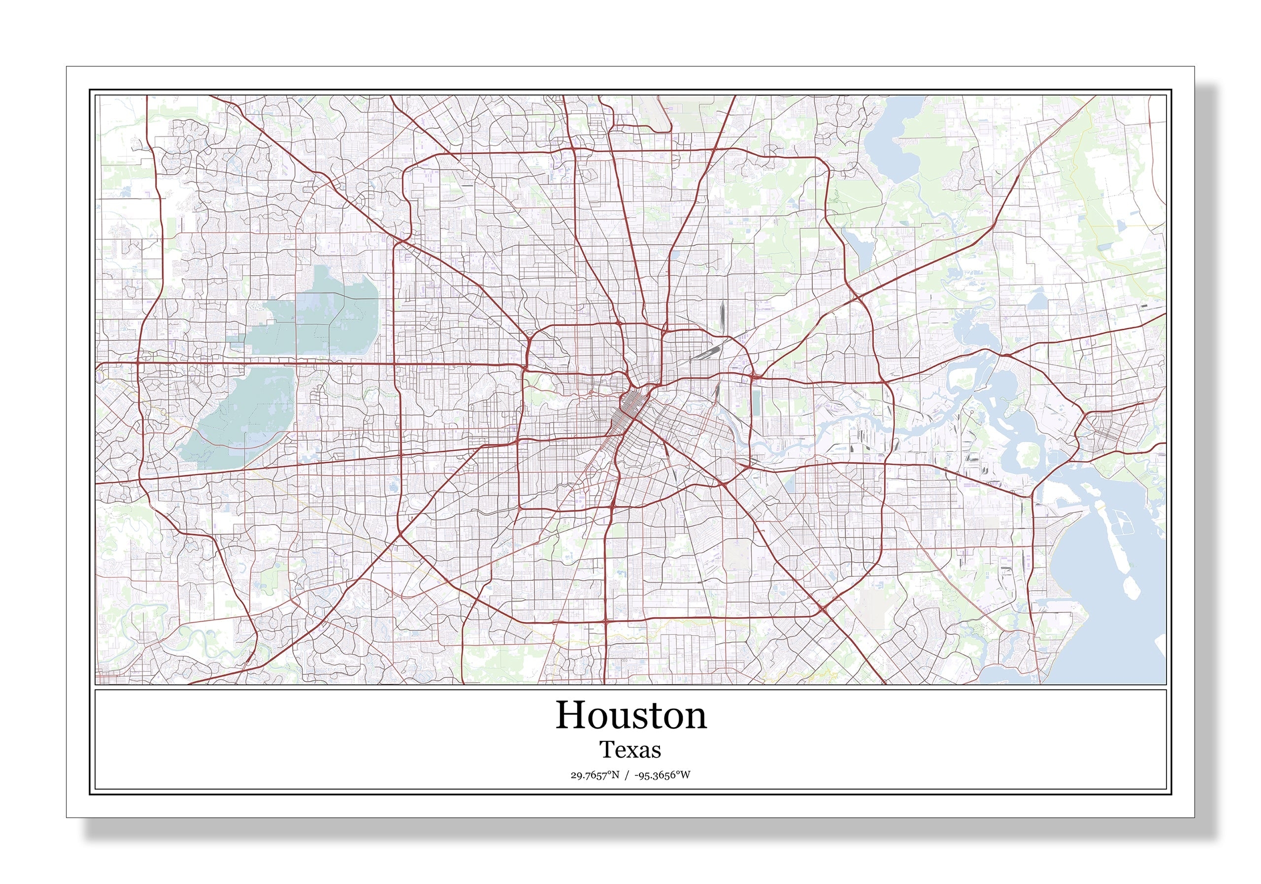 Harris County Wall Map 2023 Houston Map Company Worksheets Library