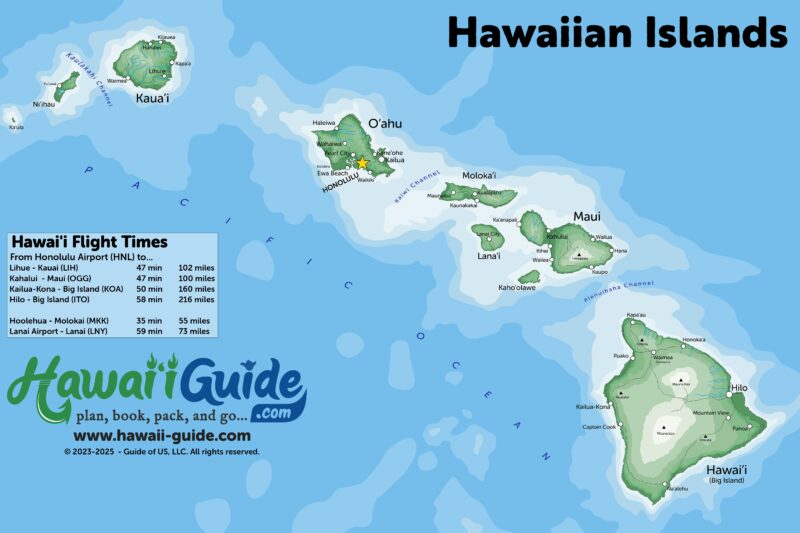 Printable Map Of Hawaii