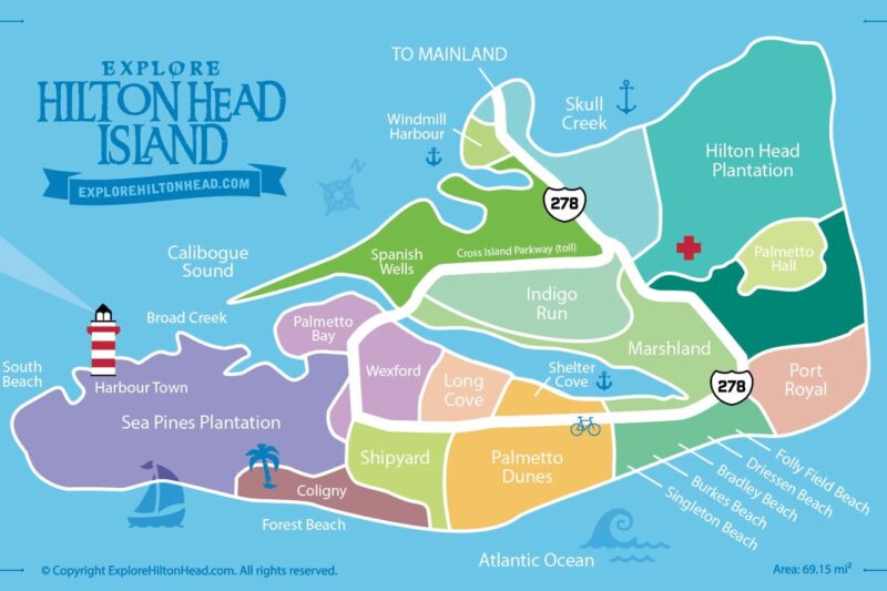 Printable Map Of Hilton Head Island