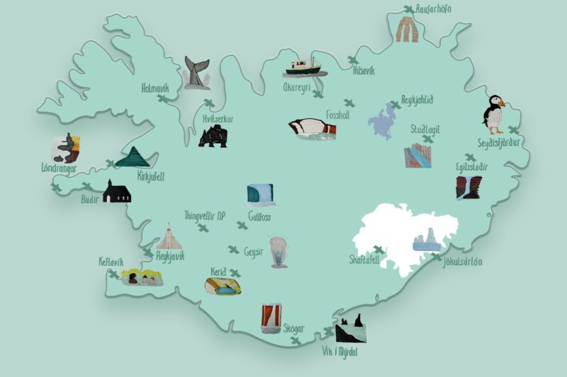 Printable Map Of Iceland