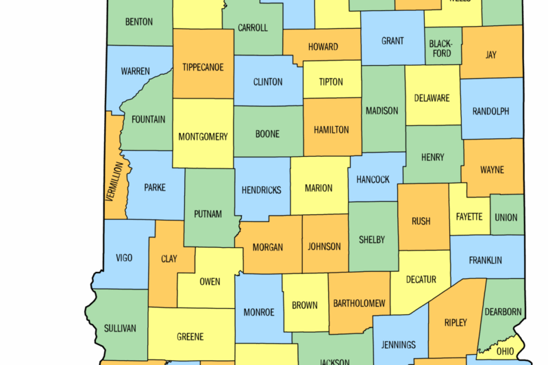 Indiana County Map Printable