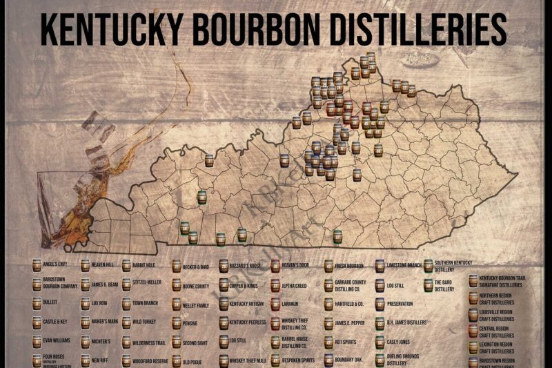 Printable Bourbon Trail Map