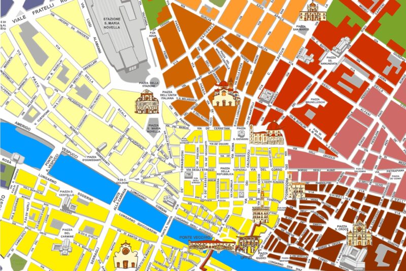 Printable Map Of Florence Italy