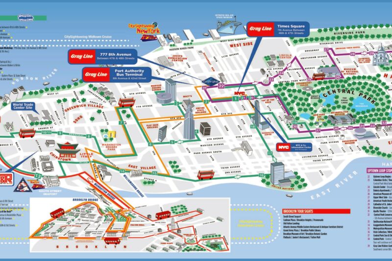 Printable Manhattan Map