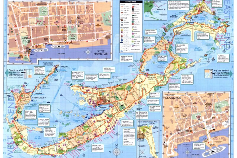 Printable Tourist Map Of Bermuda