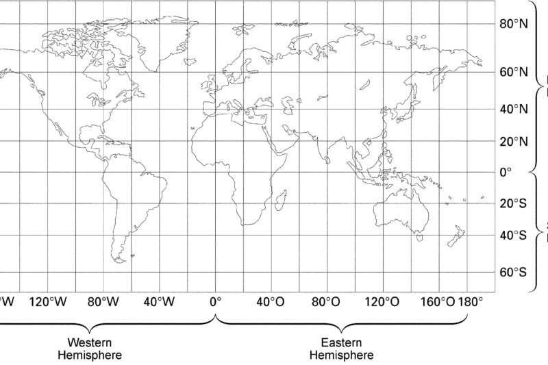 World Map Latitude And Longitude Printable