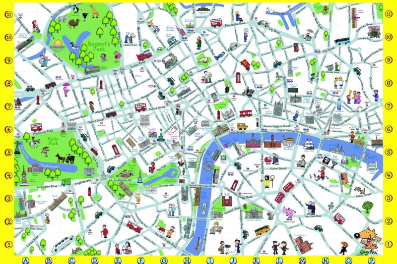 Tourist Map Of London Printable