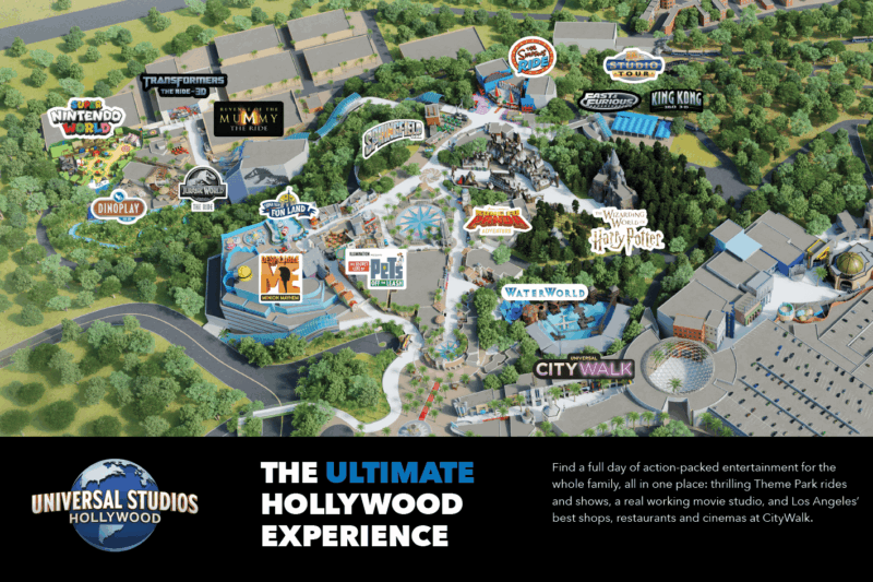 Printable Universal Studios Hollywood Map