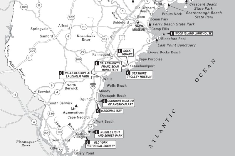 Printable Map Of Maine Coastline